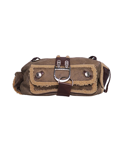 Flight Shearling Shoulder Bag, front view